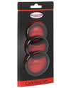 Malesation Silicone Cock Ring Trio - Black Set of 3 Rings