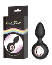Load image into Gallery viewer, Gender Fluid Tremor Ring Plug Anal Vibe - Black
