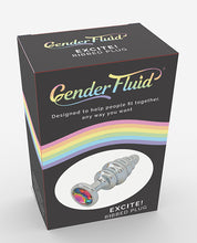 Load image into Gallery viewer, Gender Fluid Excite! Ribbed Plug - Silver
