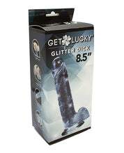 Load image into Gallery viewer, Get Lucky 8.5&quot; Real Skin Glitter Dick - Clear
