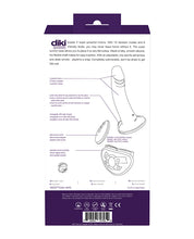 Load image into Gallery viewer, Vedo Diki Rechargeable Vibrating Dildo W-harness - Deep Purple
