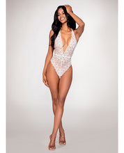 Load image into Gallery viewer, Stretch Lace Teddy White O-s
