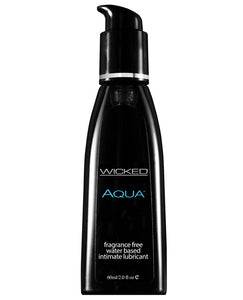 Wicked Sensual Care Aqua Water Based Lubricant - 2 Oz