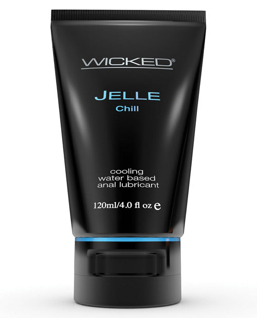 Wicked Sensual Care Jelle Chill Water Based Anal Gel Lubricant - 4 Oz
