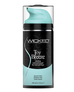 Wicked Sensual Care Toy Breeze Water Based Cooling Lubricant - 3.3 Oz