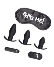 Load image into Gallery viewer, Bang! Backdoor Adventure Remote Control 3 Piece Butt Plug Vibe Kit - Black
