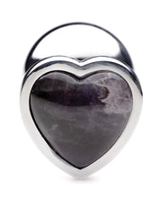 Load image into Gallery viewer, Booty Sparks Gemstones Amethyst Heart Anal Plug
