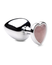Load image into Gallery viewer, Booty Sparks Gemstones Rose Quartz Heart Anal Plug
