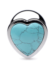 Load image into Gallery viewer, Booty Sparks Gemstones Turquoise Heart Anal Plug
