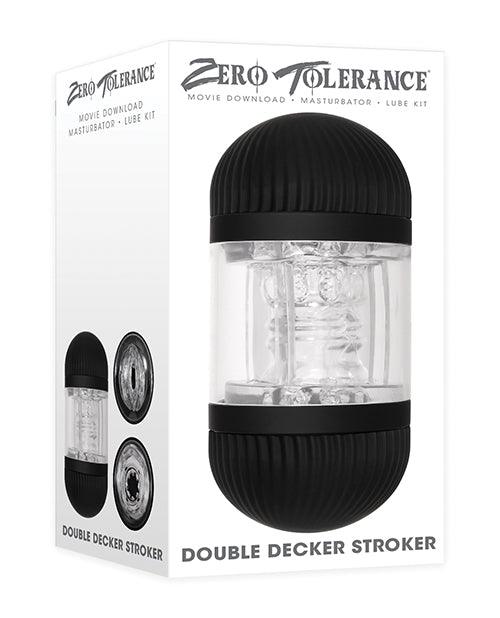 Zero Tolerance Double Decker Stroker - Black-clear