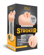 Load image into Gallery viewer, Zolo Perfect Girlfriend Dual Density Transparent Stroker
