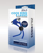 Load image into Gallery viewer, Zolo Cock Ring &amp; Lasso - Blue
